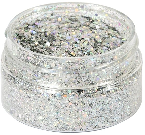 Creative Expressions Cosmic Shimmer Holographic Glitterbitz - Silver Gems - 4 For £14.99