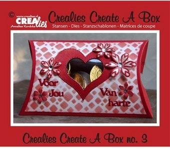 Crealies Crealies Create a Box 3 Pillow Box Die Set CCAB03