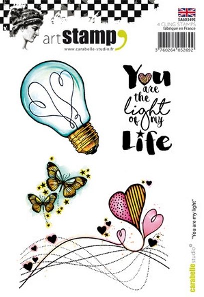 Carabelle Carabelle Studio Cling Stamp A6 : You are my light