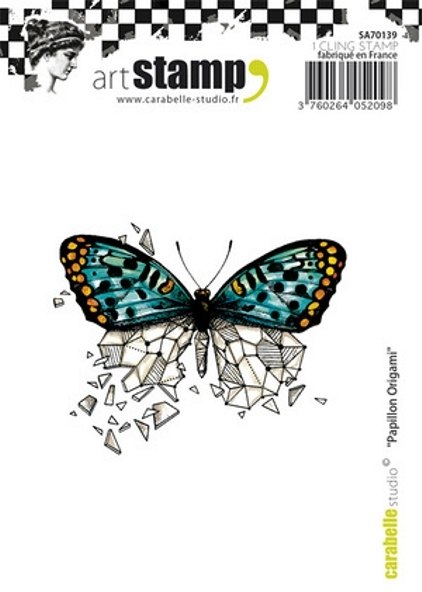 Carabelle Carabelle Studio Cling Stamp A7 : Papillon Origami