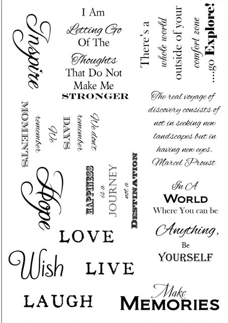 Debbi Moore Debbi Moore Designs Life Quotes A5 Stamp Set 3