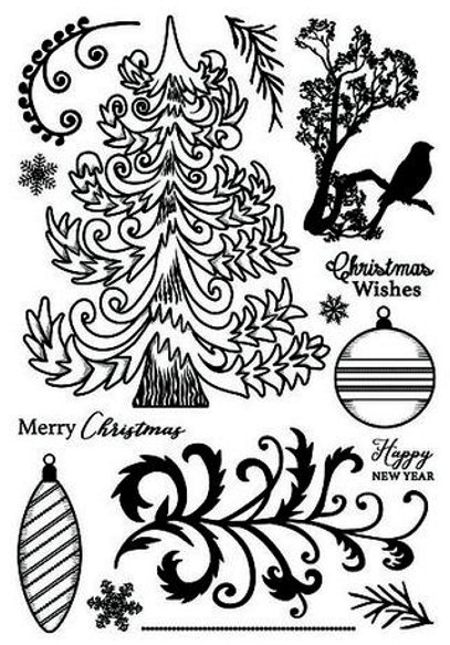 Dawn Bibby Dawn Bibby Creations - Christmas Forest A5 Clear Stamp