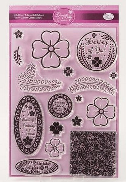 Dawn Bibby Dawn Bibby Creations - A5 Stamp Set - Wildflower & Beautiful Balloon Flower Garden