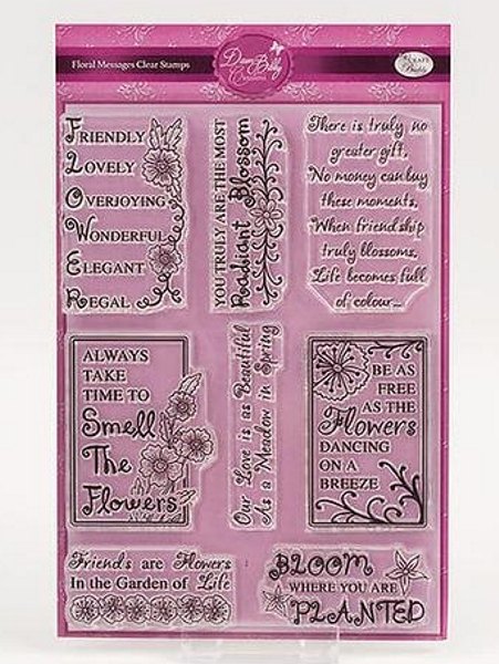 Dawn Bibby Dawn Bibby Creations - Floral Messages A5 Stamp Set