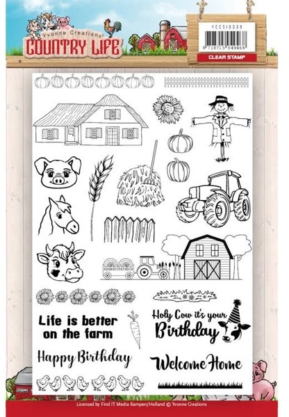 Yvonne Creations Yvonne Creations Country Life Clear Stamps