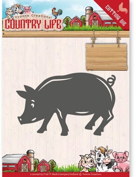 Yvonne Creations Yvonne Creations Country Life Dies - Pig