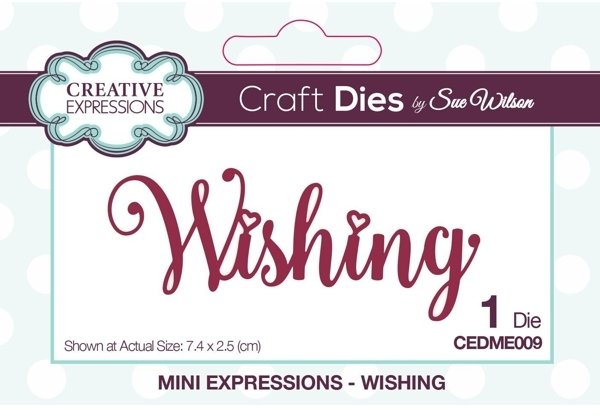 Creative Expressions Sue Wilson Mini Expressions - Wishing Die