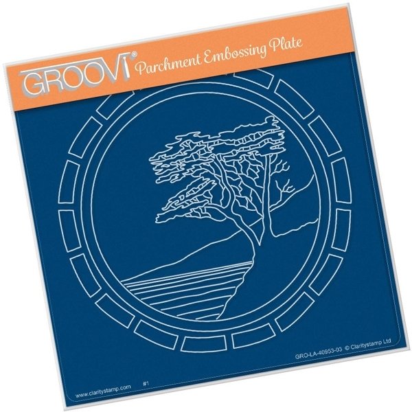Clarity Clarity Stamp Ltd Lone Cypress A5 Square Groovi Plate