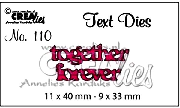 Crealies Crealies Text Dies - Together Forever CLTD110
