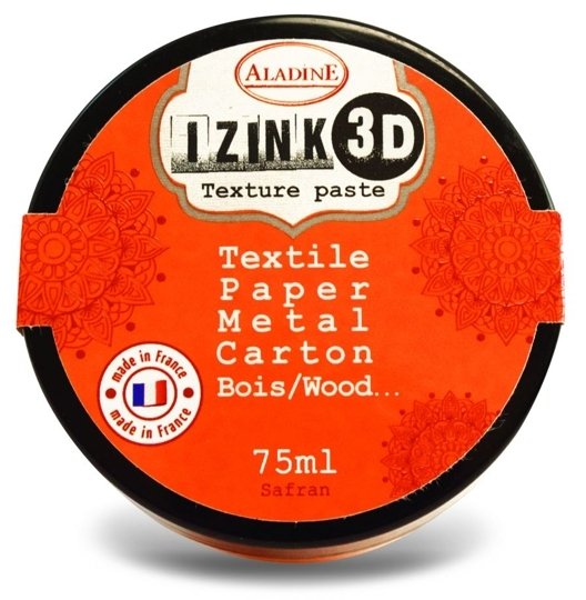 Aladine Aladine Izink 3D Texture Paste 75ml - Safran 4 For £19.79