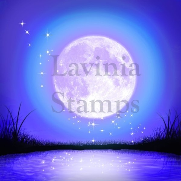 Lavinia Stamps Lavinia Stamps - Moonlight glow Scene Scapes 6x6 Card 4PK