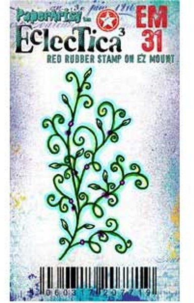 PaperArtsy PaperArtsy Red Rubber Cling Mounted Mini Stamp - Eclectica³ - Kay Carley - EM31