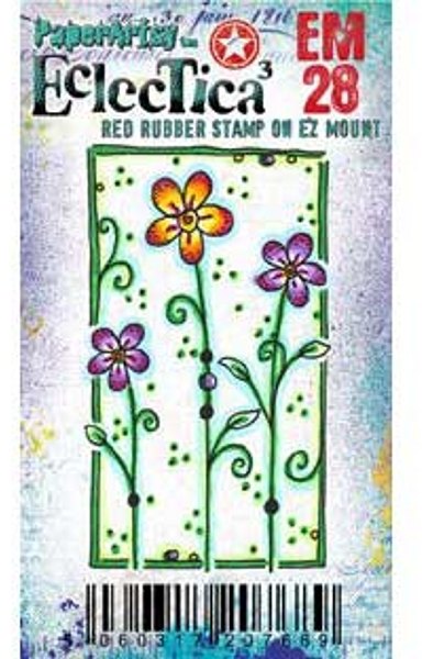 PaperArtsy PaperArtsy Red Rubber Cling Mounted Mini Stamp - Eclectica³ - Kay Carley - EM28