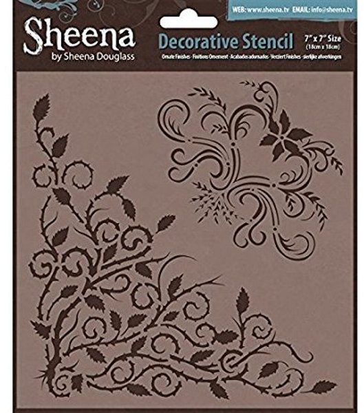 Sheena Douglass Sheena Douglass Decorative 7x7 Stencil - Ornate Finishes