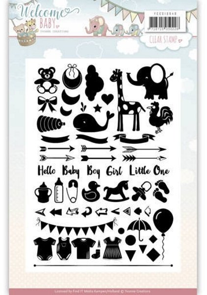 Yvonne Creations Yvonne Creations - Welcome Baby Clear Stamp