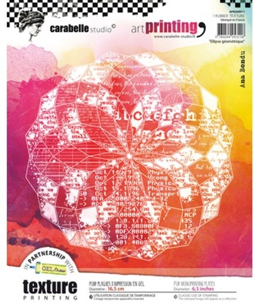 Carabelle Carabelle Studio Art Printing Round : Ellipse Geometrique By Ana Bondu