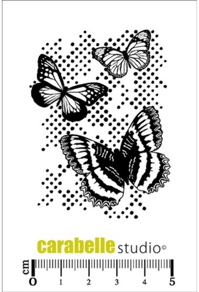 Carabelle Carabelle Studio Cling Stamp Small : Envolee De Papillons