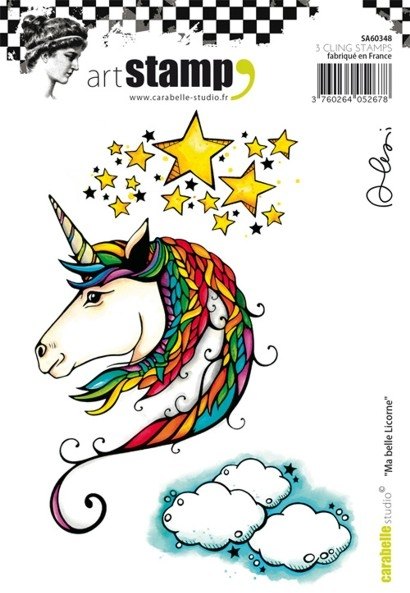 Carabelle Carabelle Studio Cling Stamp A6 : Ma Belle Licorne - My Beautiful Unicorn by Alexi