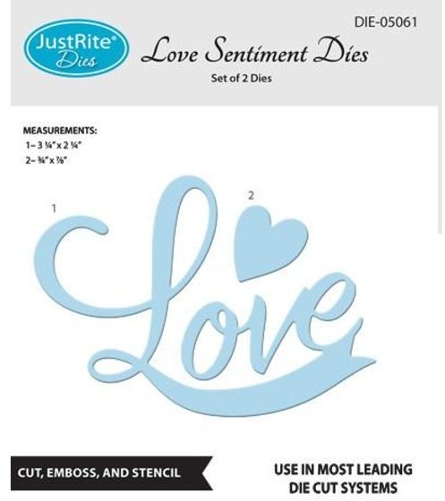 JustRite JustRite Love Sentiment Die