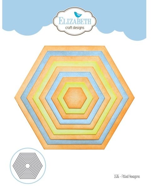 Elizabeth Crafts Elizabeth Craft Designs - Fitted Hexagons Die 1536