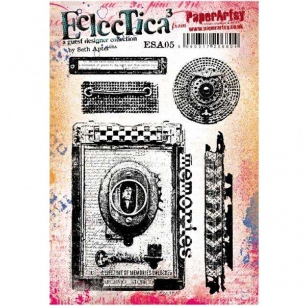PaperArtsy PaperArtsy Cling Mounted Stamp Set - Eclectica³ - E³ Seth Apter - ESA05