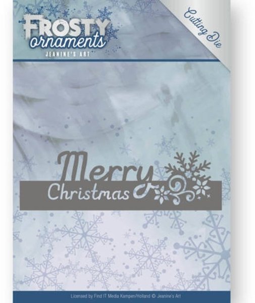 Jeanine's Art Jeanine's Art - Frosty Ornaments - Text Merry Christmas Die