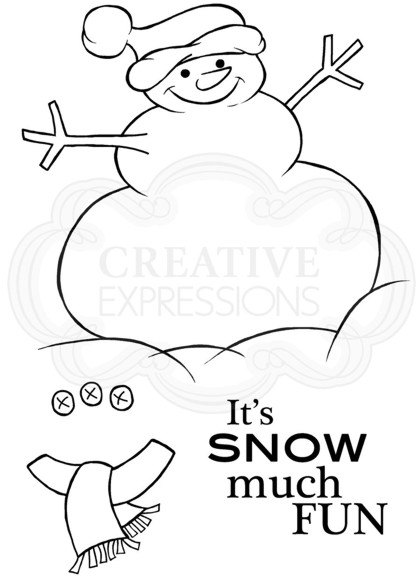 Woodware Woodware Clear Stamp Chunky the Snowman 2018