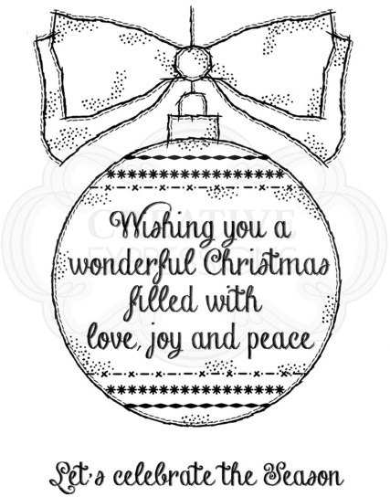 Woodware Woodware Clear Stamp Big Bauble 2018