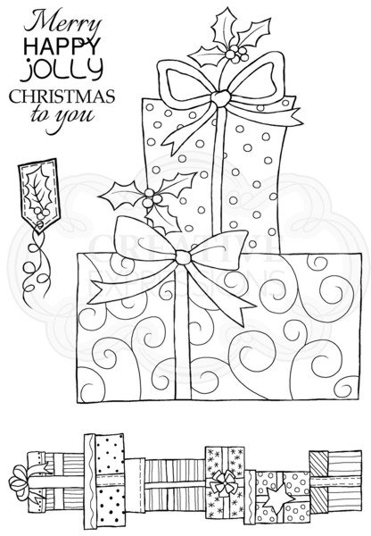 Woodware Woodware Clear Stamp Dotty Presents 2018