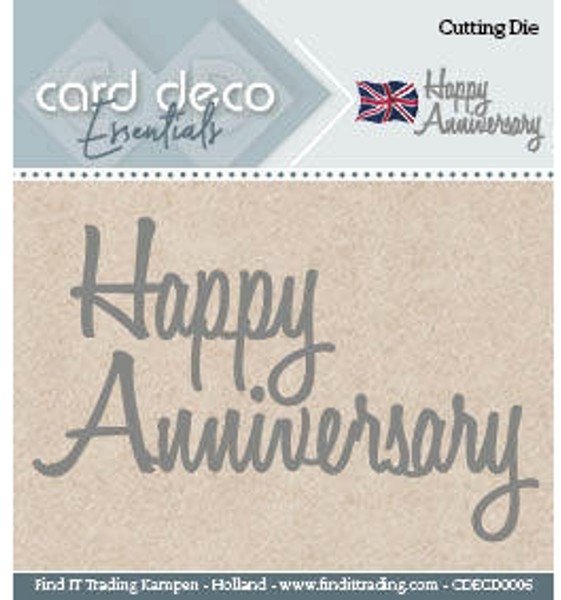 Card Deco Card Deco Cutting Dies - Happy Anniversary