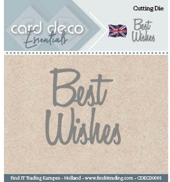 Card Deco Card Deco Cutting Dies- Best Wishes