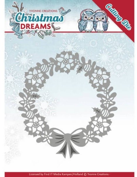 Yvonne Creations Yvonne Creations - Christmas Dreams - Poinsettia Wreath Die