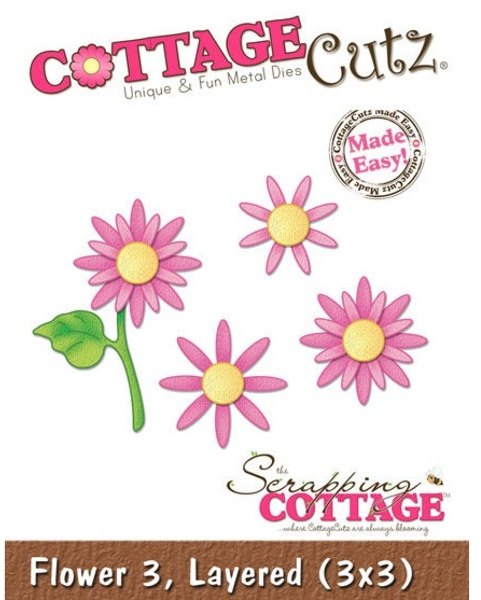 Cottage Cutz Cottage Cutz - Flower 3, Layered