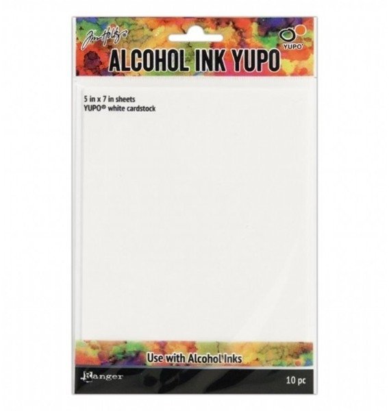 Ranger Tim Holtz - Alcohol Ink Yupo White 5x7 Card 10pc