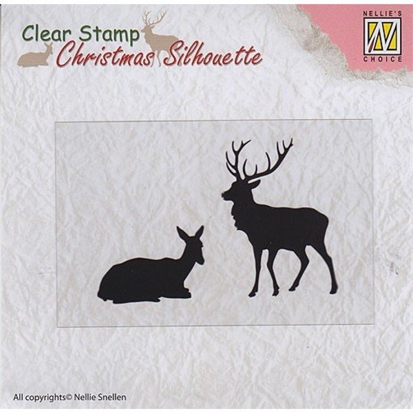Nellie Snellen Nellie Snellen Silhouette Clear Stamps - Reindeer CSIL001
