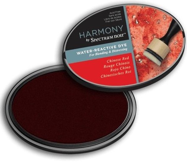 Crafter's Companion Spectrum Noir Ink Pad Harmony Water Reactive Chinese Red - 4 for £16