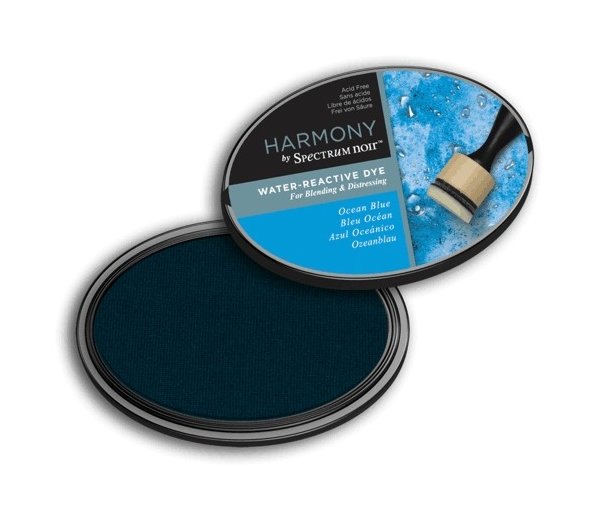 Crafter's Companion Spectrum Noir Ink Pad Harmony Water Reactive Ocean Blue - 4 for £16