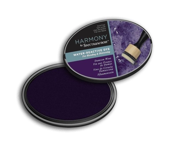 Crafter's Companion Spectrum Noir Ink Pad Harmony Water Reactive Damson Wine - 4 for £16