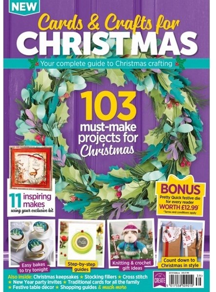 Practical Publishing Cards & Crafts For Christmas Magazine 2018 Issue with FREE Winter Woodland Foiled Cardmaking Kit