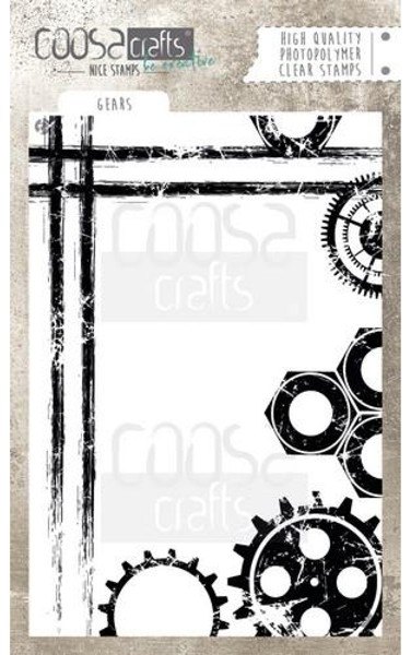 Coosa COOSA Crafts Clear Stamps A6 - Gears