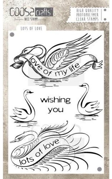 Coosa COOSA Crafts Clear Stamps A6 -Lots of love