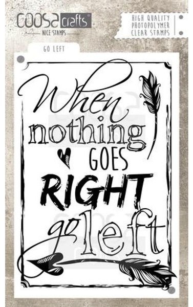 Coosa COOSA Crafts Clear Stamps A6 - Go left
