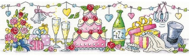 Heritage Heritage Crafts Wedding Day Counted Cross Stitch Kit