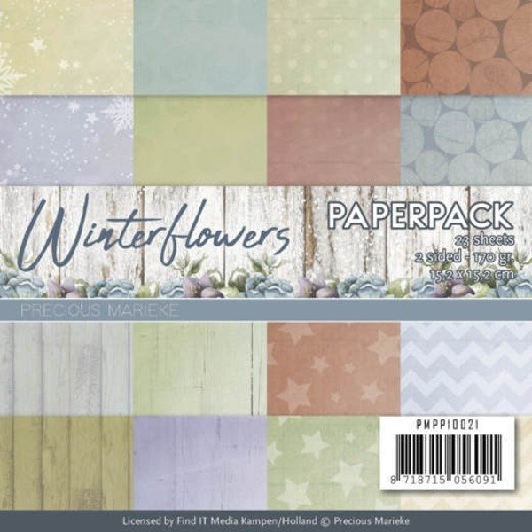Precious Marieke Precious Marieke - Winter Flowers Paper Pack