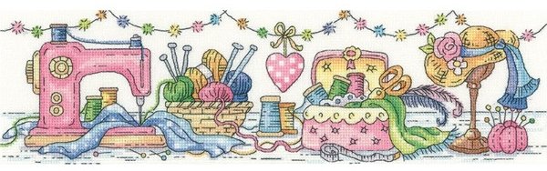 Heritage Heritage Crafts The Sewing Room Counted Cross Stitch Kit