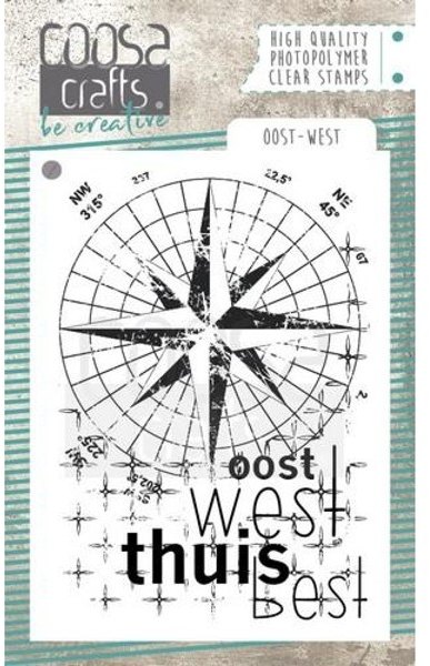 Coosa COOSA Crafts clearstamps A7 - Oost-West