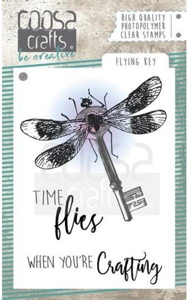 Coosa COOSA Crafts clearstamps A7 - Flying Key