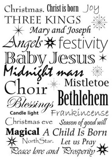 Lavinia Stamps Lavinia Stamps - Christmas words LAV196
