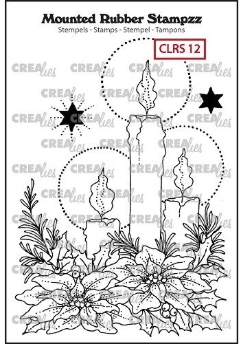 Crealies Crealies Mounted Rubber Stamp CLRS12 - Candles