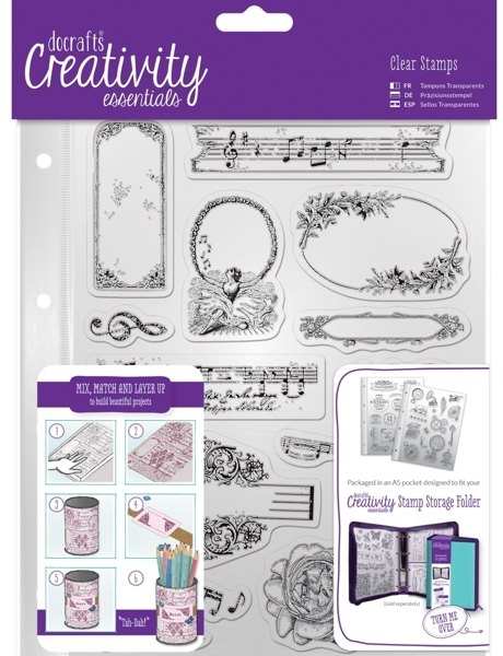 DoCrafts DoCrafts Creativity Essentials A5 Clear Stamps Musicality